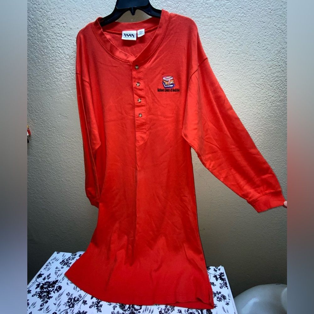 ^ Vintage White Mountain Traders Sleep Shirt Women Large Embroidered book